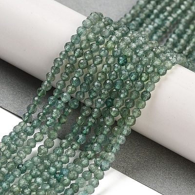 Natural Green Apatite Beads Strands G-G105-A01-02-1