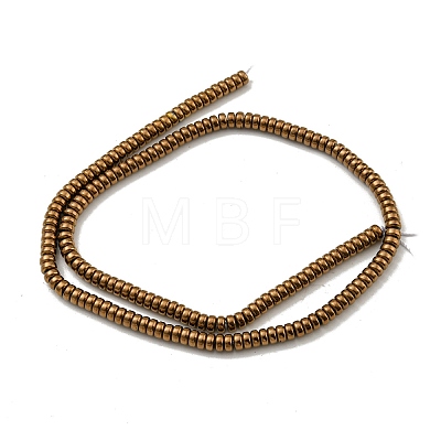 Electroplated Synthetic Non-magnetic Hematite Beads Strands G-K361-A05-02-1