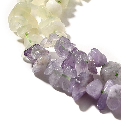 Natural New Jade & Amethyst Beads Strands G-L610-A21-01-1