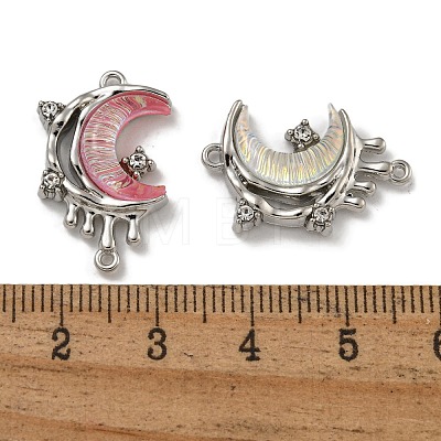 Rack Plating Alloy Rhinestone Pendants PALLOY-F312-06P-1