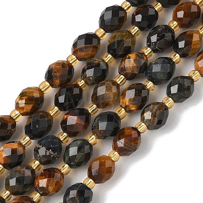 3-Color Natural Tiger Eye Beads Strands G-F809-A25-01-1