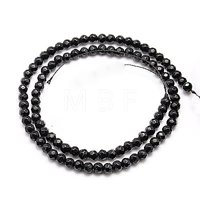 Natural Obsidian Beads Strands G-G545-25-1