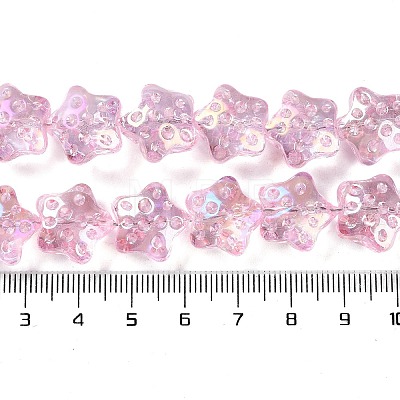 Baking Paint Glass Beads Strands DGLA-M002-03A-01-1