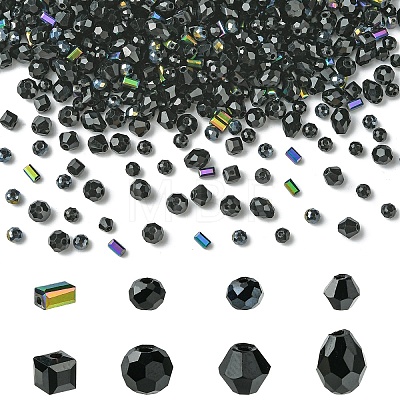 8 Strands 8 Styles Glass Bead Strands GLAA-YW0004-44F-1