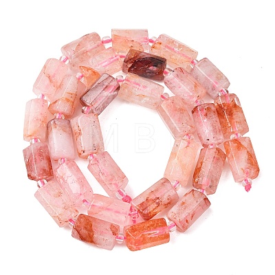 Natural Hematoid Quartz/Ferruginous Quartz Beads Strands G-L655-B02-01-1