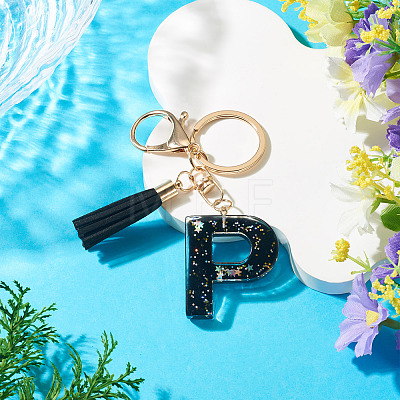1Pc Resin Letter Keychains KEYC-TADJ0001-09P-1