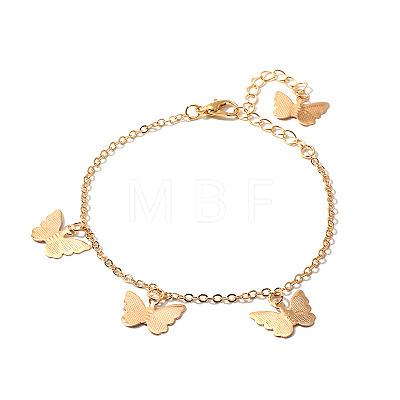 Brass Cable Chain Charm Bracelets for Women WG5EDD2-03-1