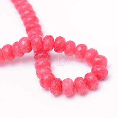 Natural White Jade Bead Strands G-R343-2x4-18-1