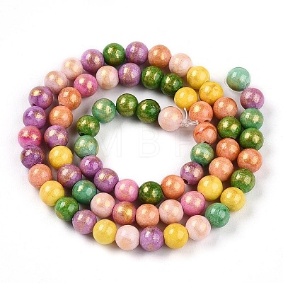 Natural Mashan Jade Beads Strands G-A255-A01-02C-1