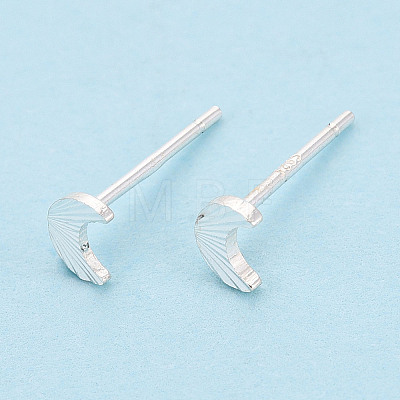 925 Sterling Silver Stud Earrings STER-N017-12C-S-1