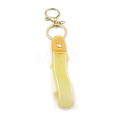 Flower PVC Rope Keychains KEYC-B015-01LG-05-1