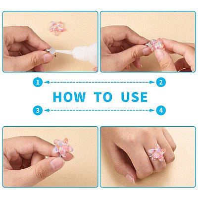 DIY Candy Finger Ring Making Kit DIY-SZ0008-43-1
