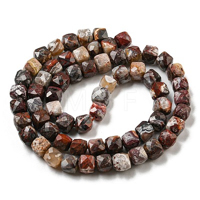 Natural Mexican Lace Agate Beads Strands G-NH0015-B02-01-1