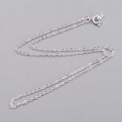 Brass Cable Chain Necklaces X-SW028-01S-NF-1