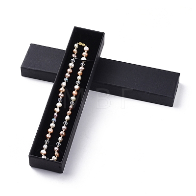 Cultured Freshwater Pearl Beaded Necklaces NJEW-JN02663-1