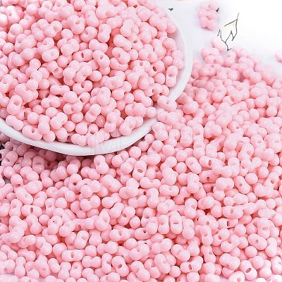 Baking Paint Glass Seed Beads SEED-K010-A17-1