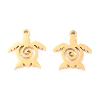 304 Stainless Steel Charms STAS-O142-21G-1