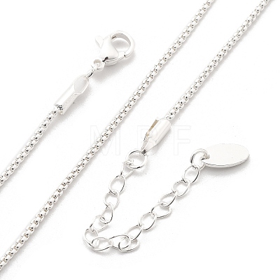 1.5mm Brass Box Chain Necklaces KK-K398-29S-1