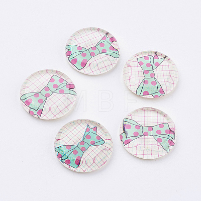 Tempered Glass Cabochons GGLA-22D-23-1