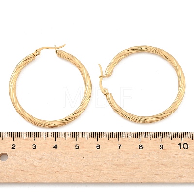 304 Stainless Steel Hoop Earrings X-EJEW-H322-17G-1