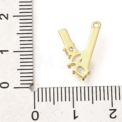 Brass Micro Pave Cubic Zirconia Pendants KK-M310-01G-22-1