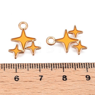 Alloy Enamel Pendants ENAM-T020-38A-RS-1