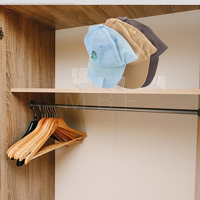 Transparent Acrylic Hat Storage Rack DIY-WH0430-694-1
