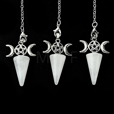 Natural Quartz Crystal Cone Dowsing Pendulum Big Pendants G-C114-01P-21-1