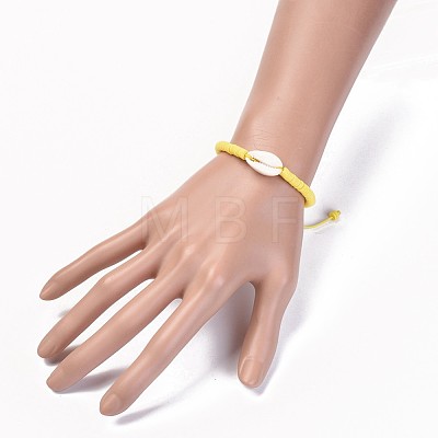 (Jewelry Parties Factory Sale)Eco-Friendly Handmade Polymer Clay Heishi Beads Braided Bracelets BJEW-JB04318-02-1