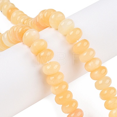 Natural Yellow Jade Beads Strands G-T138-76-1