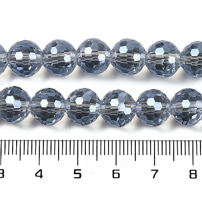 Transparent Electroplate Glass Beads Strands EGLA-N002-31-H06-1