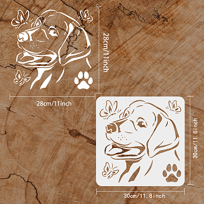 PET Hollow Out Drawing Painting Stencils DIY-WH0391-0289-1
