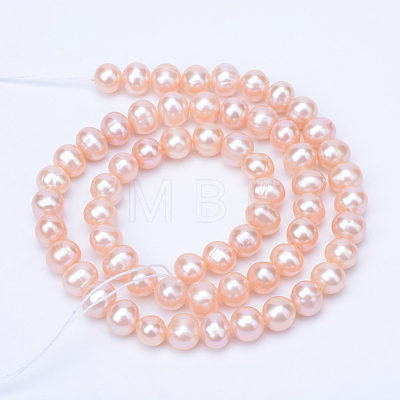 Natural Cultured Freshwater Pearl Beads Strands PEAR-R063-39B-1