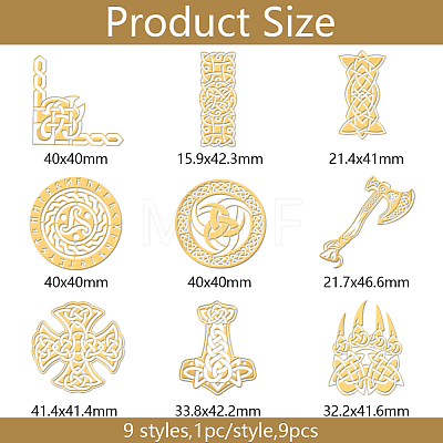 Nickel Decoration Stickers DIY-WH0450-174-1