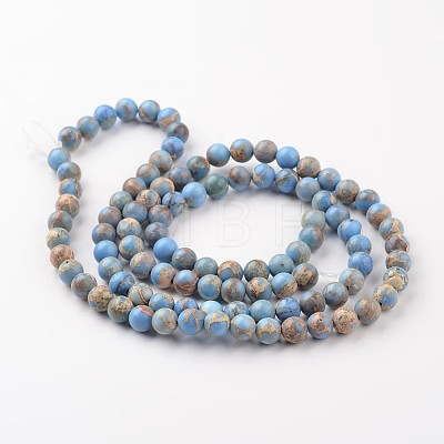 Natural Imperial Jasper Beads Strands X-G-I122-4mm-13-1