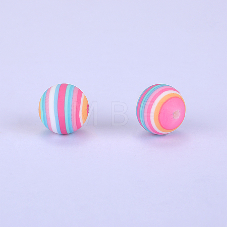 Printed Round Silicone Focal Beads SI-JX0056A-56-1