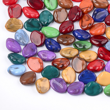 Acrylic Beads OACR-S029-014-1