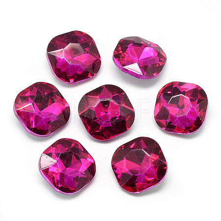 Pointed Back Glass Rhinestone Cabochons RGLA-T032-10x10mm-10-1