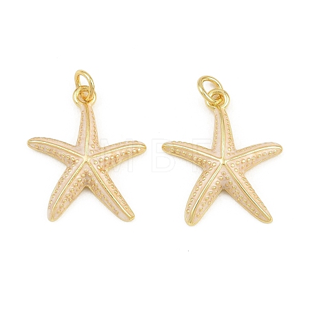 Brass Enamel Pendants KK-CBACBC6-05G-05-1