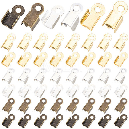1200Pcs 3 Colors Iron Folding Crimp Ends IFIN-CL0001-11-1