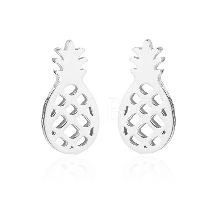 304 Stainless Steel Stud Earrings WGE2D60-04-1