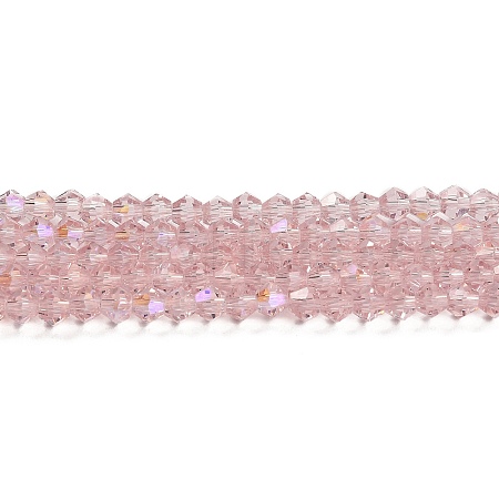 Transparent Electroplate Glass Beads Strands EGLA-A039-T2mm-L26-1