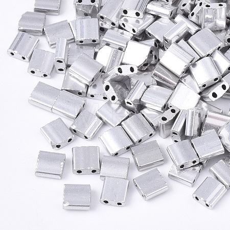 Electroplate Opaque Glass Seed Beads SEED-S023-20C-03-1
