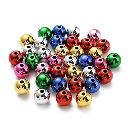 UV Plating Acrylic Beads PACR-G001-01B-1