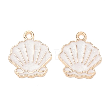 Alloy Enamel Pendants AL-CBAE435-16G-01-1