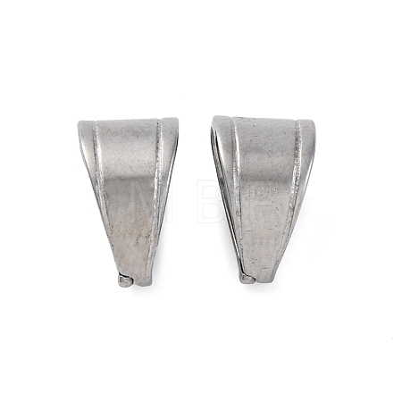 Tarnish Resistant 304 Stainless Steel Snap on Bails STAS-G127-02P-1
