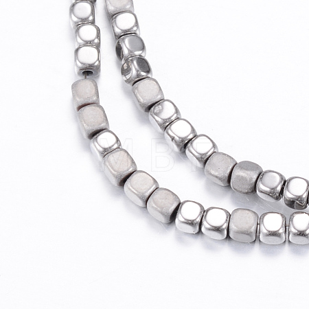 PVD Vacuum Plating Electroplate Non-magnetic Synthetic Hematite Bead Strands X-G-Q467-11A-1