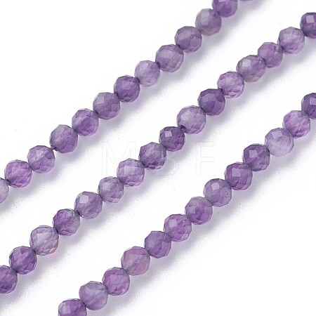 Natural Amethyst Beads Strands G-F619-12-3mm-1