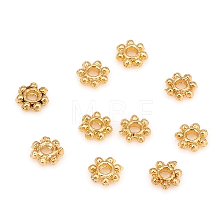 Alloy Daisy Spacer Beads KK-D160-18G-1