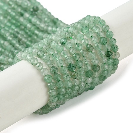 Natural Green Strawberry Quartz Beads Strands G-Z034-A02-02-1